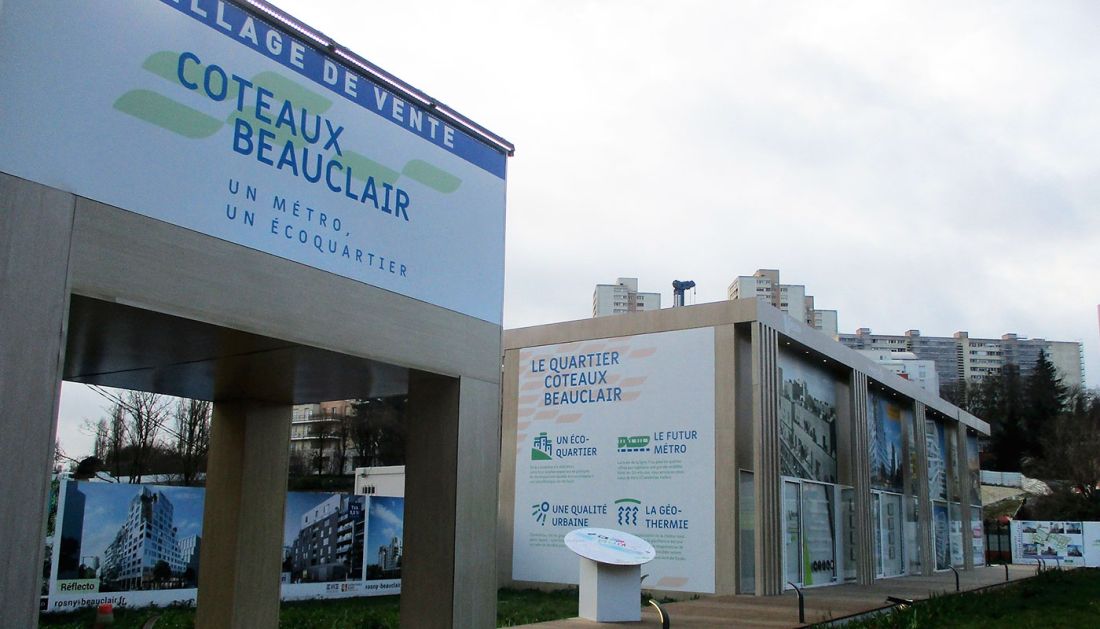 Les promoteurs Emerige et Demathieu-Bard Immobilier sur le village de vente